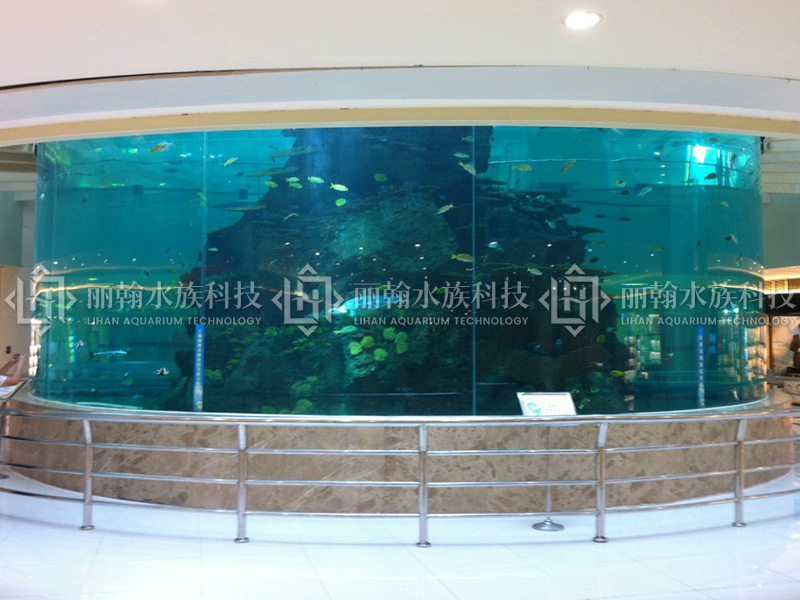 Acrylic glass installation and life support system